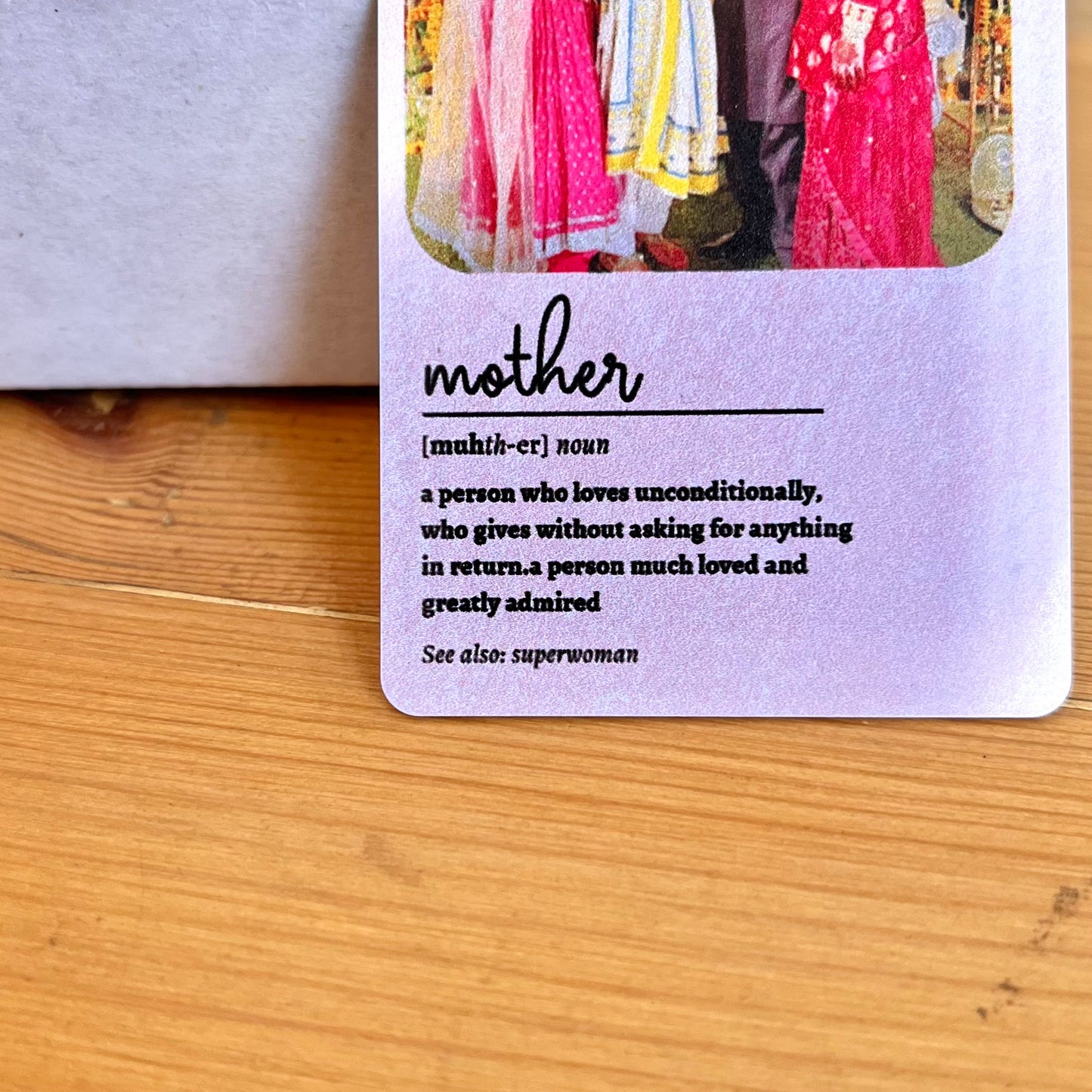 Mother Text Wallet Card (NEW) 🤍
