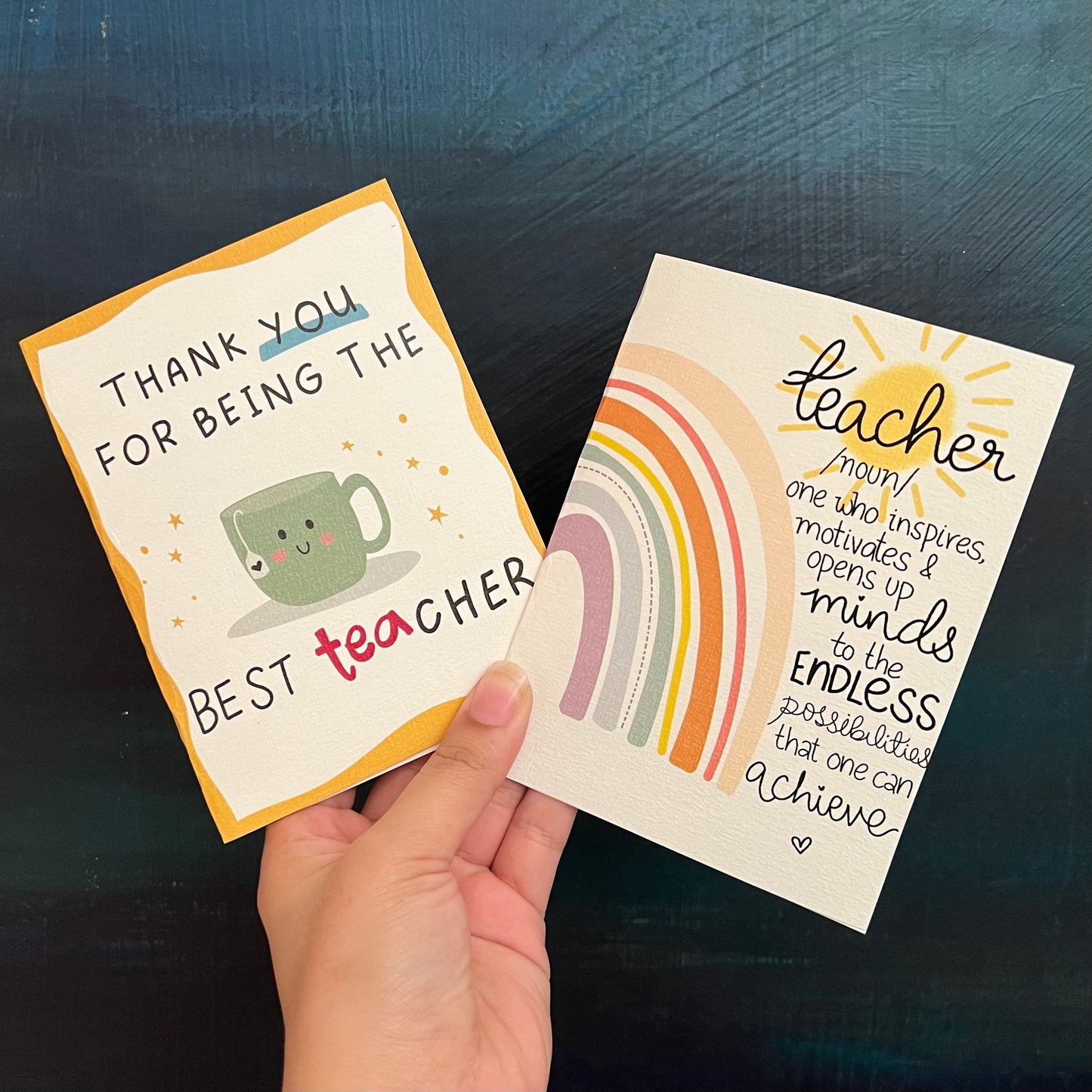 Teacher's Giftbox Deal 1: Box + Frame + 2 Cards
