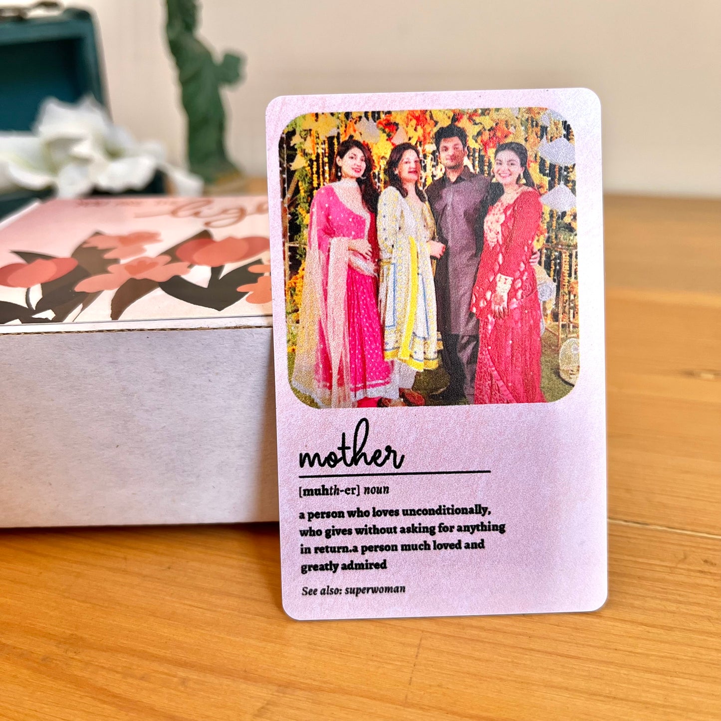 Mother Text Wallet Card (NEW) 🤍