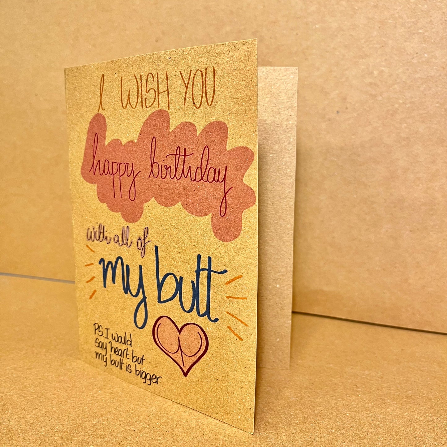 HBD My Butt Card