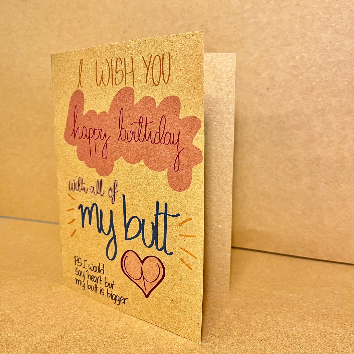 “Happy Birthday - My Butt” Card