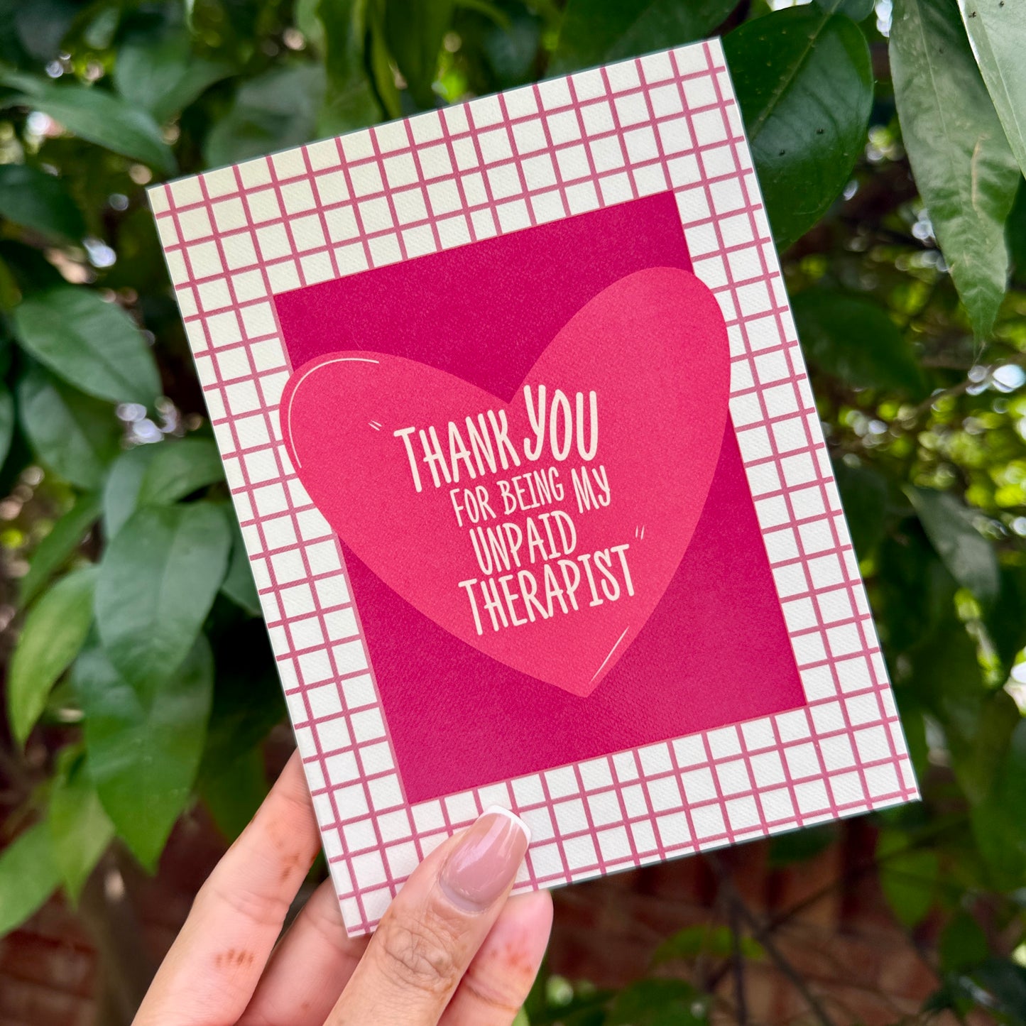 Unpaid Therapist Card