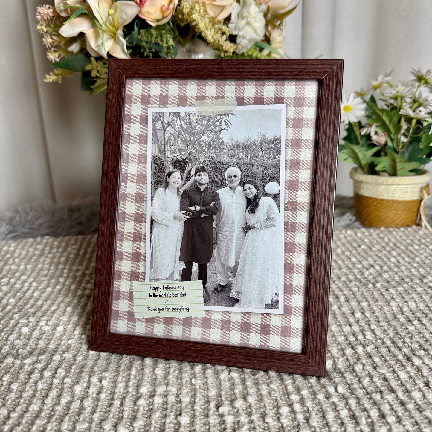 Checkered Dad Frame