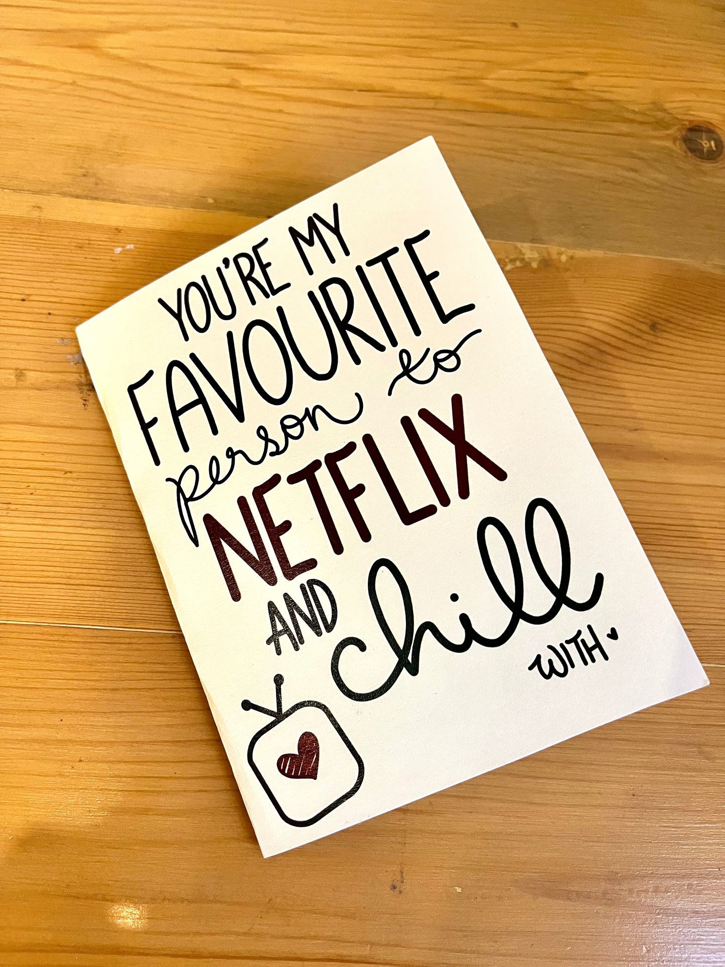 "Netflix & Chill" Card