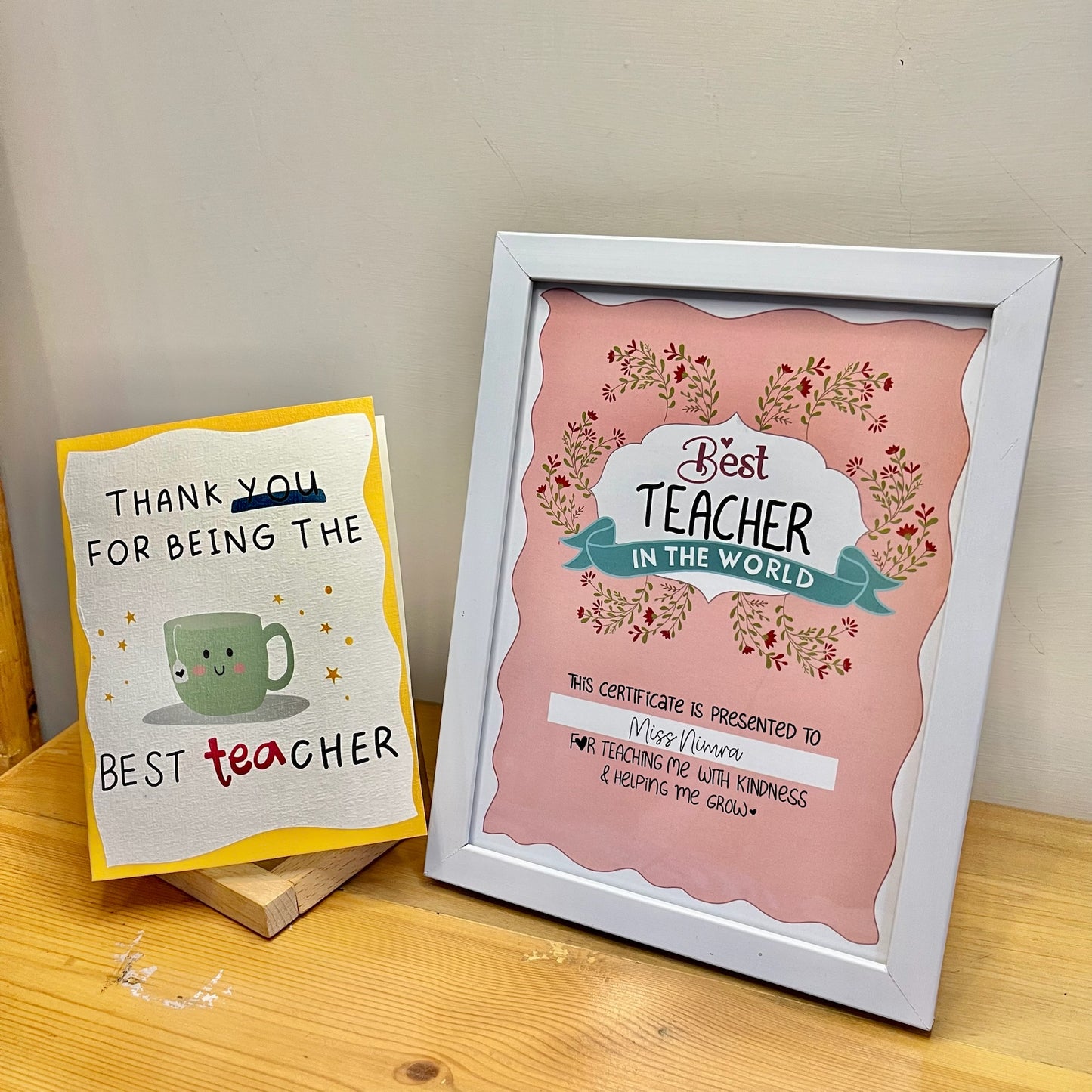 Teacher's Giftbox Deal 1: Box + Frame + 2 Cards