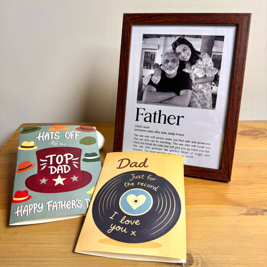 Dad Deal 2025: Frame + 2 Cards 🩵