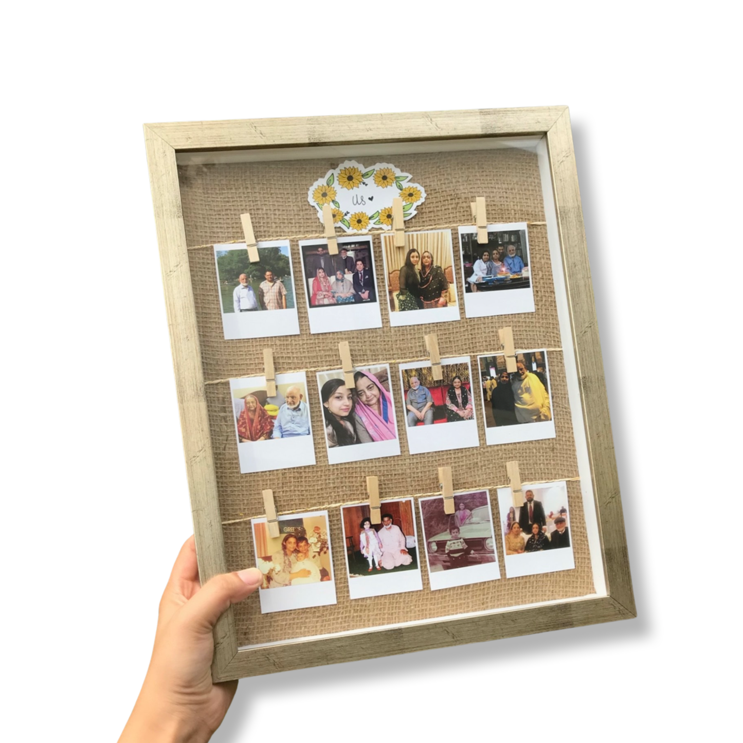 Glassed Polaroid Box Frame (Lahore Only)