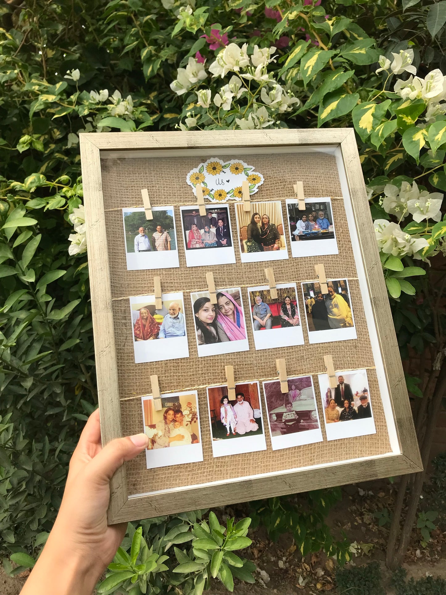 Glassed Polaroid Box Frame (Lahore Only)