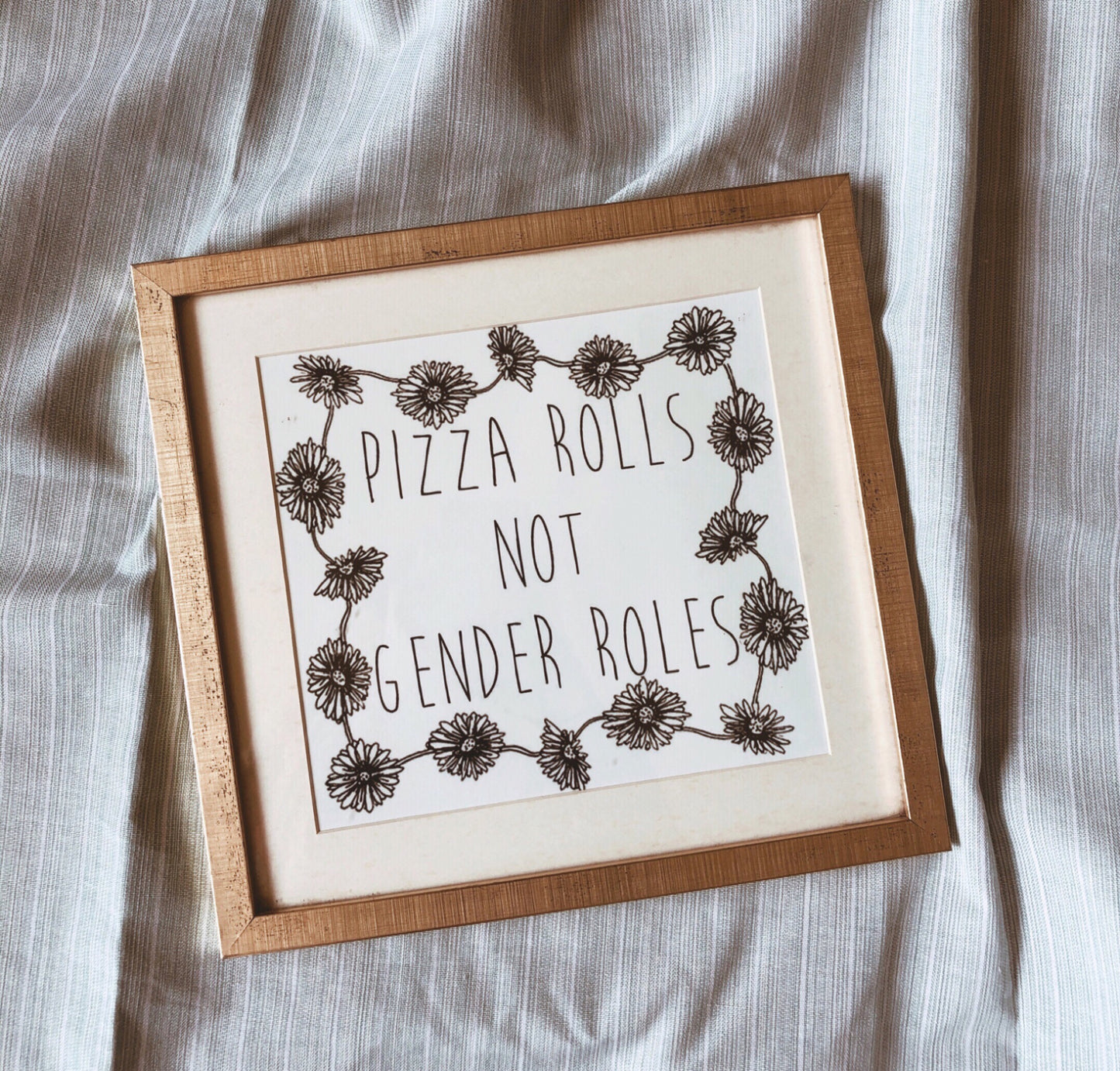 Pizza Rolls Not Gender Rolls Frame
