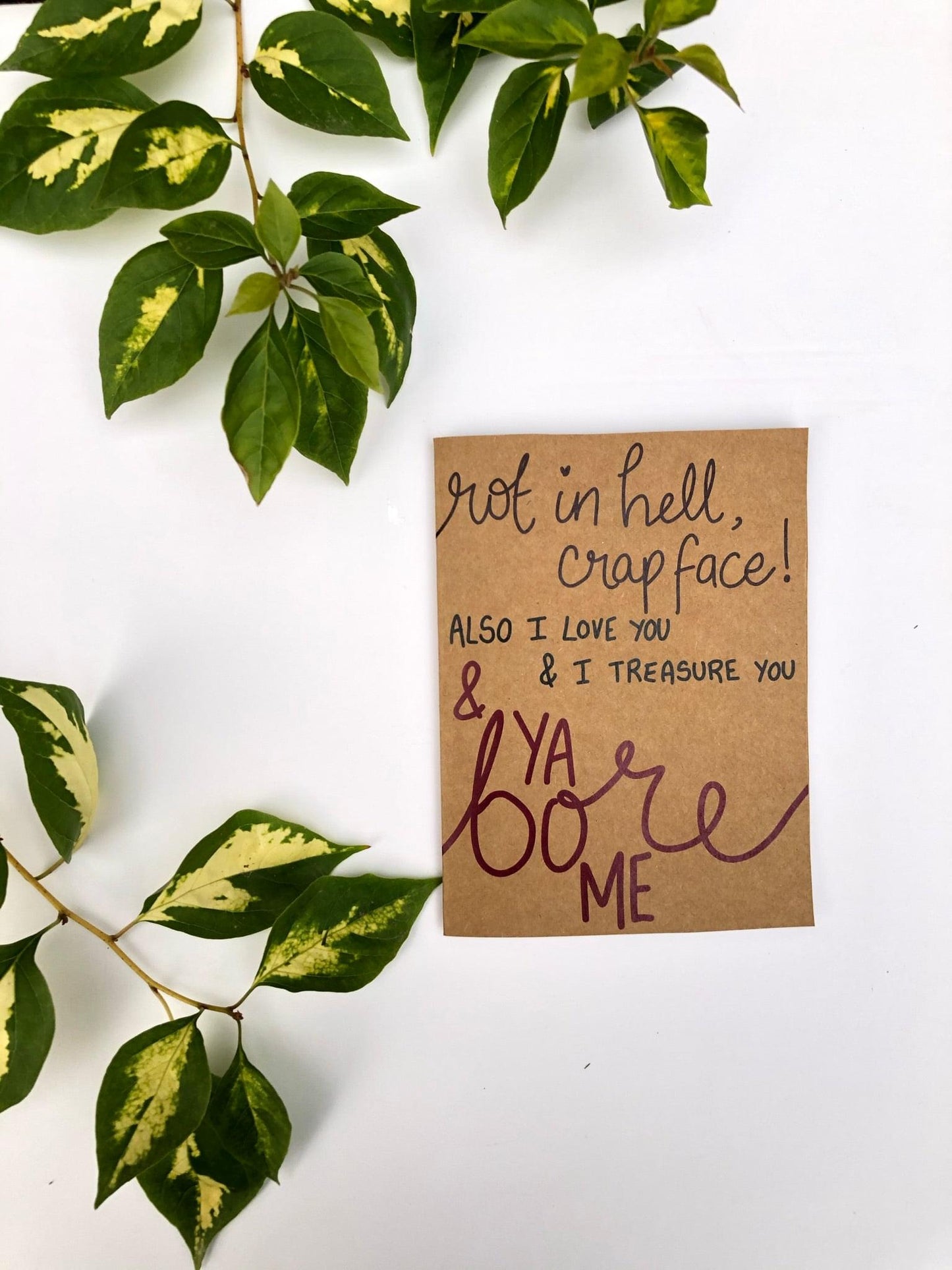 Ya Bore Me Card