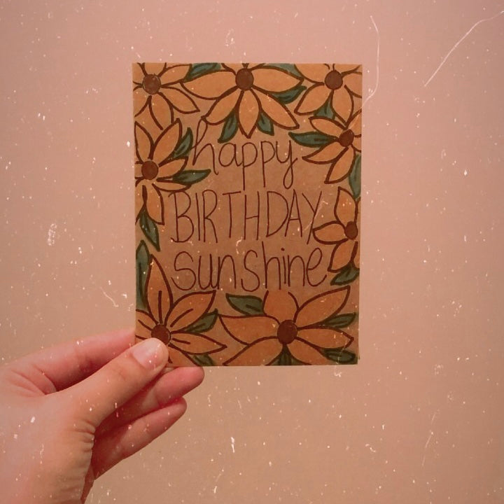 “Happy Birthday Sunshine” Card