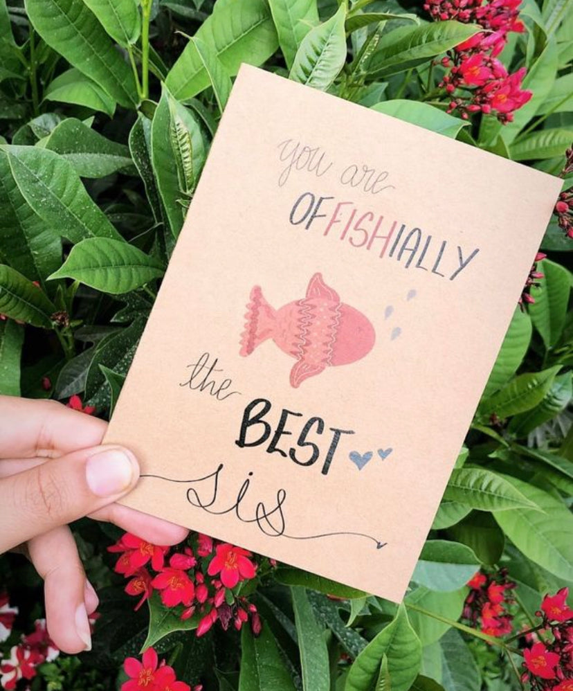 Offishially The Best Sis Card
