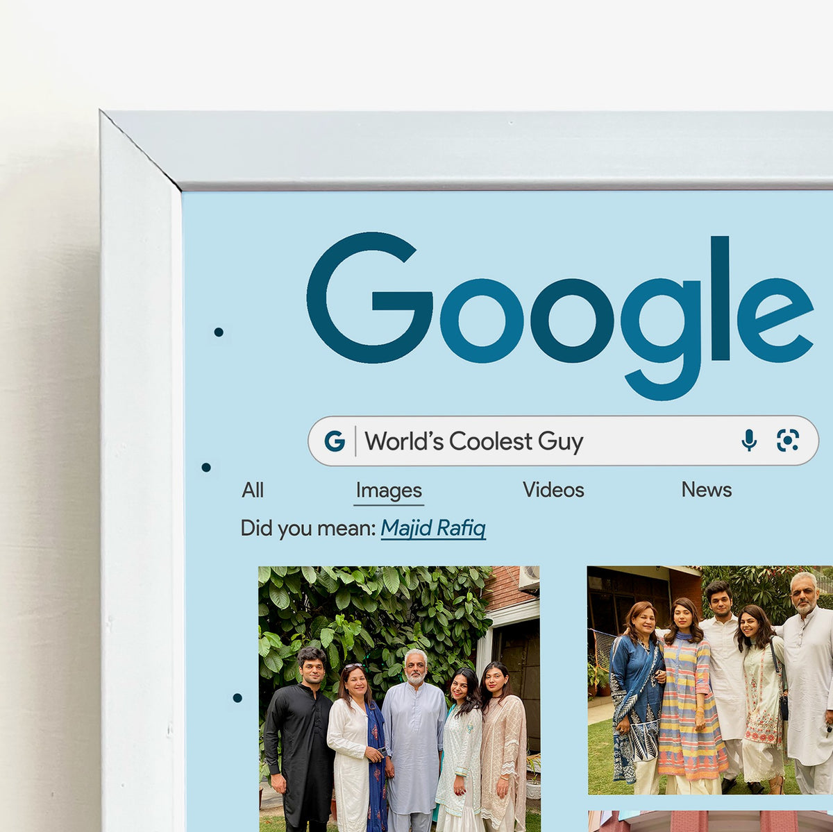 Google Frame Sample Google Frame - Customizable