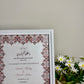 Crimson Elegance Nikah Nama