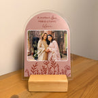 Mom Acrylic Plaque with Wooden Holder