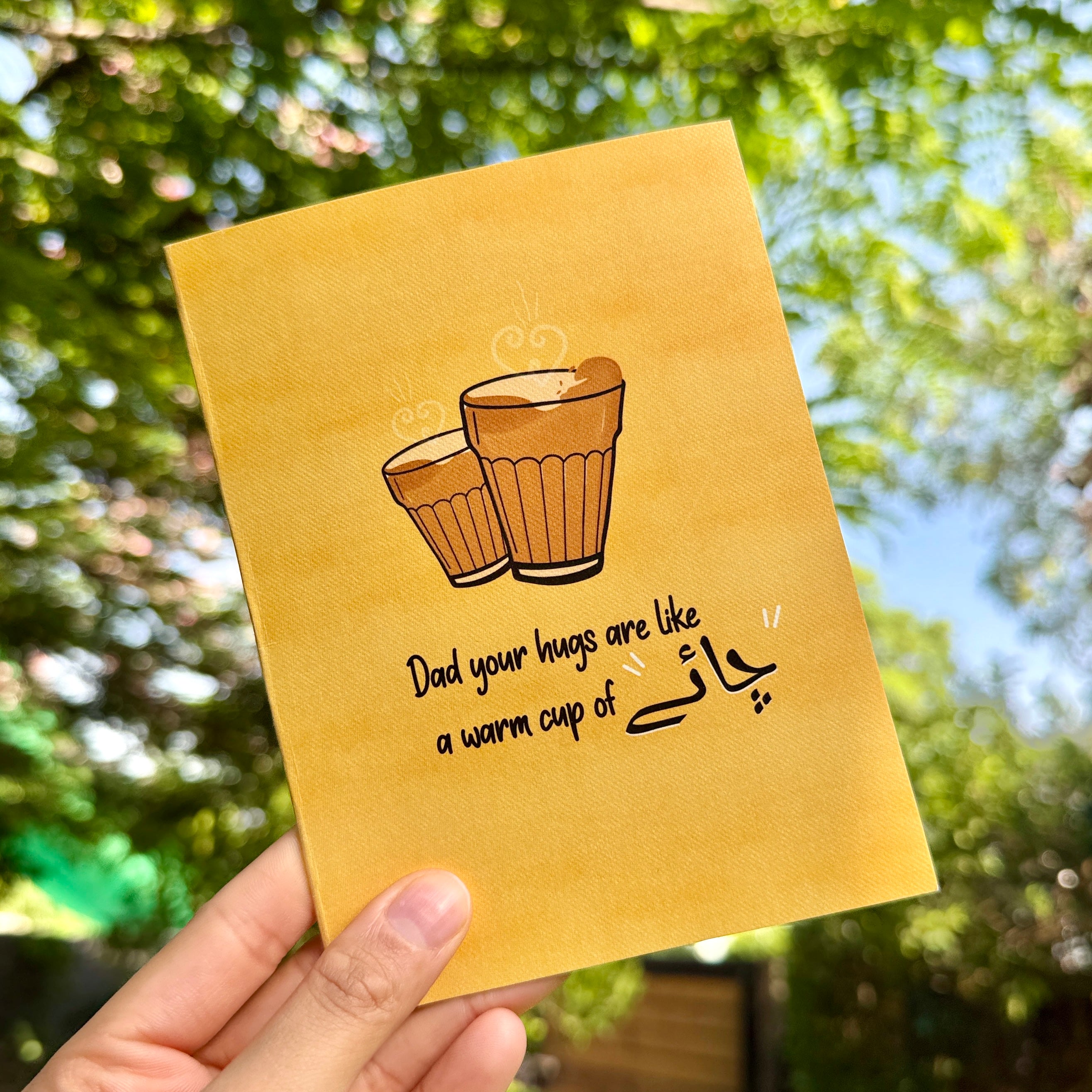 Dad Chai Hugs Card