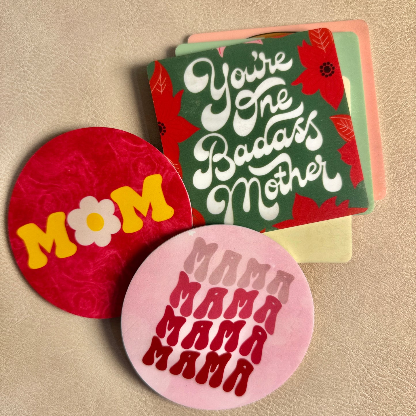 Pack of 6 Coasters (Mom Edition)