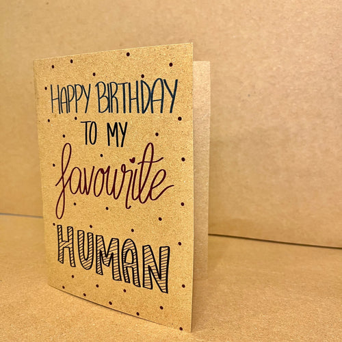 HBD FAV HUMAN Card