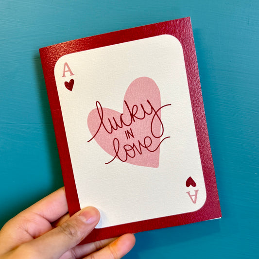 Lucky In Love Card (Mirror Inside 🪞)