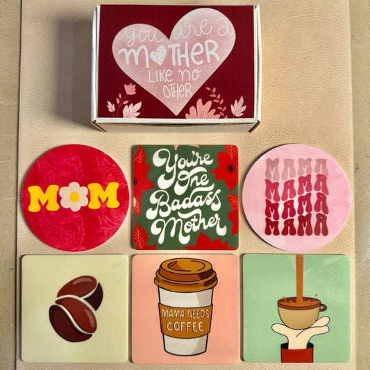 Pack of 6 Coasters (Mom Edition)