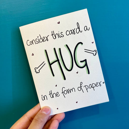 “Hug In the Form of Paper” Card 🤗