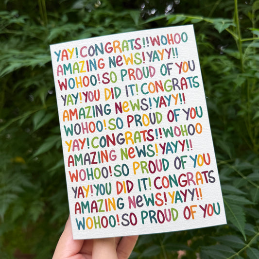 Yay Congrats Card