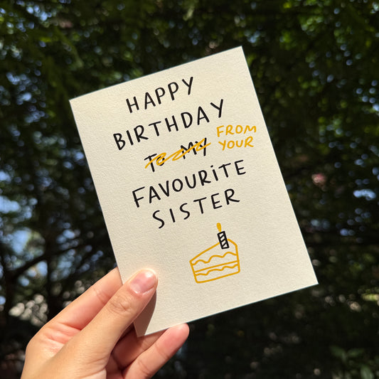 Favourite Sister Card
