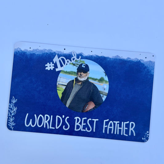 World's Best Father Wallet Card