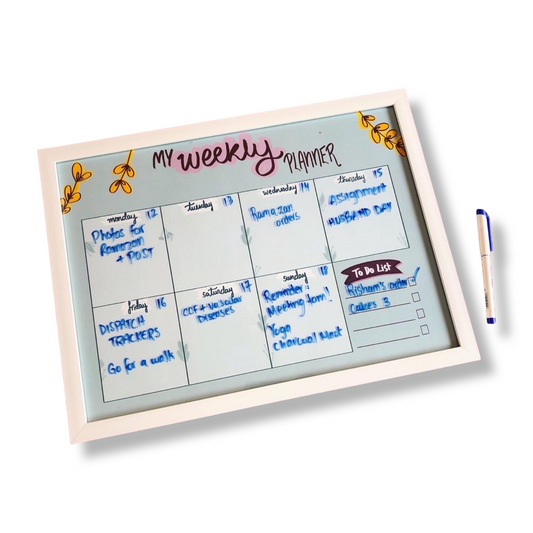 Rewritable Weekly Planner Frame