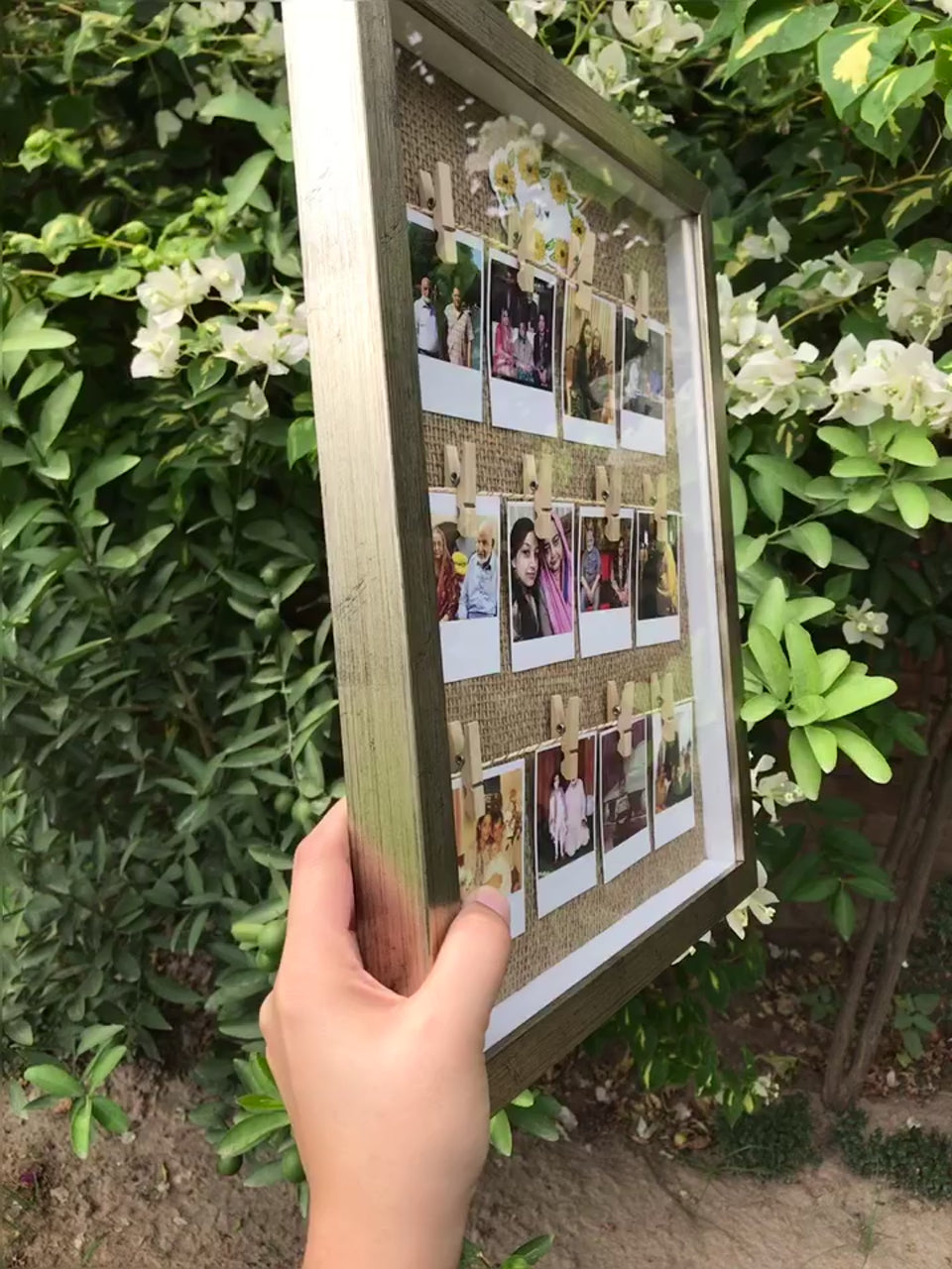Glassed Polaroid Box Frame (Lahore Only)
