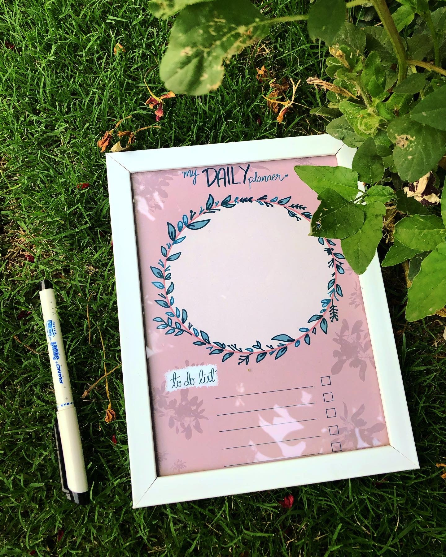 Planner Paper Design Frame Organization