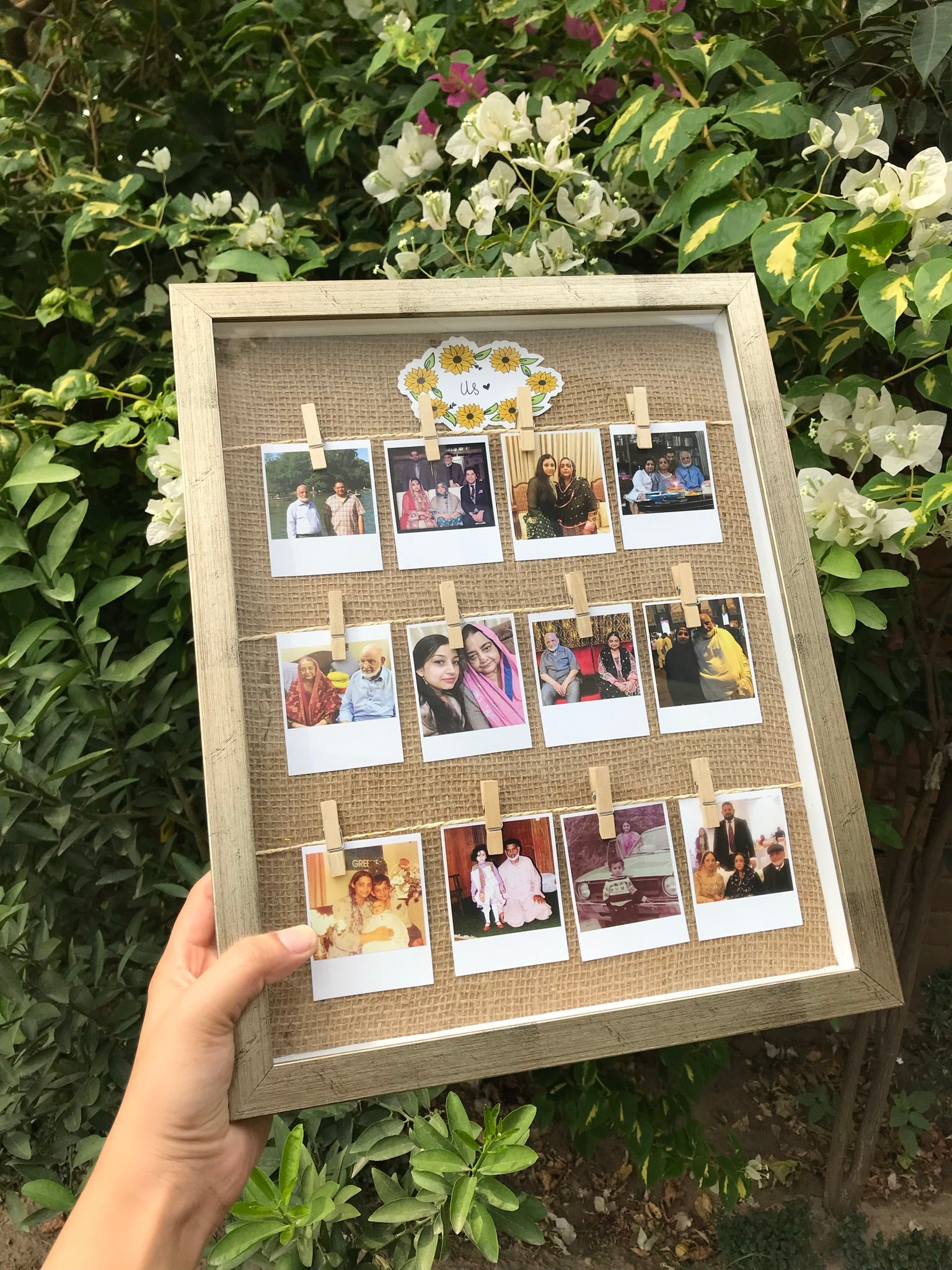 Glassed Polaroid Box Frame (Lahore Only)