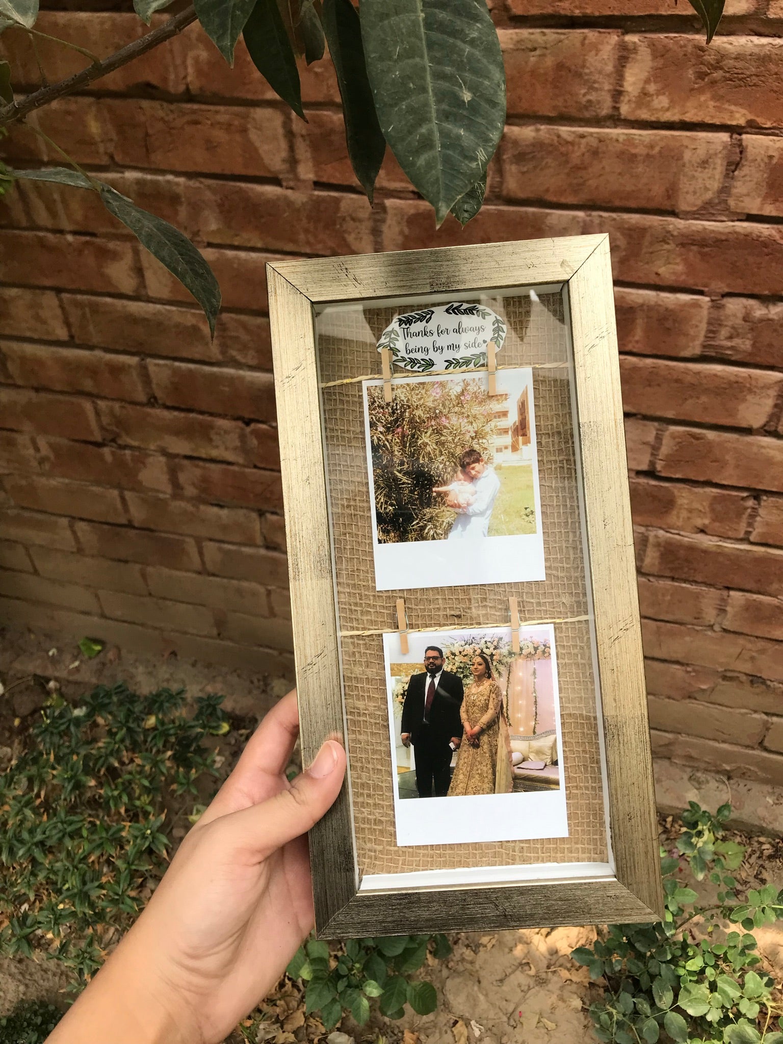 Glassed Mini Polaroid Frame (Lahore Only)