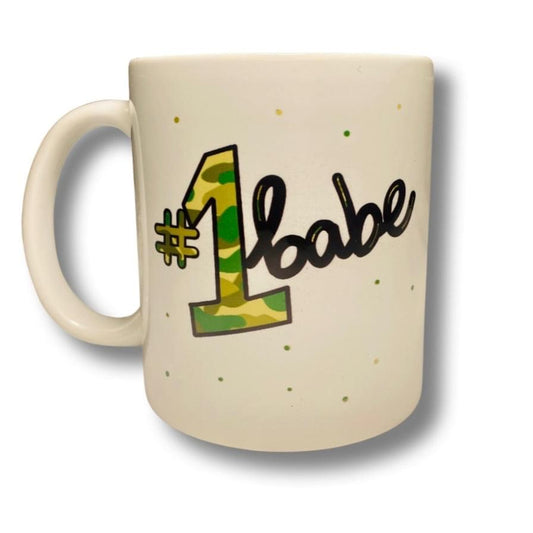 "No. 1 Babe" Army Mug
