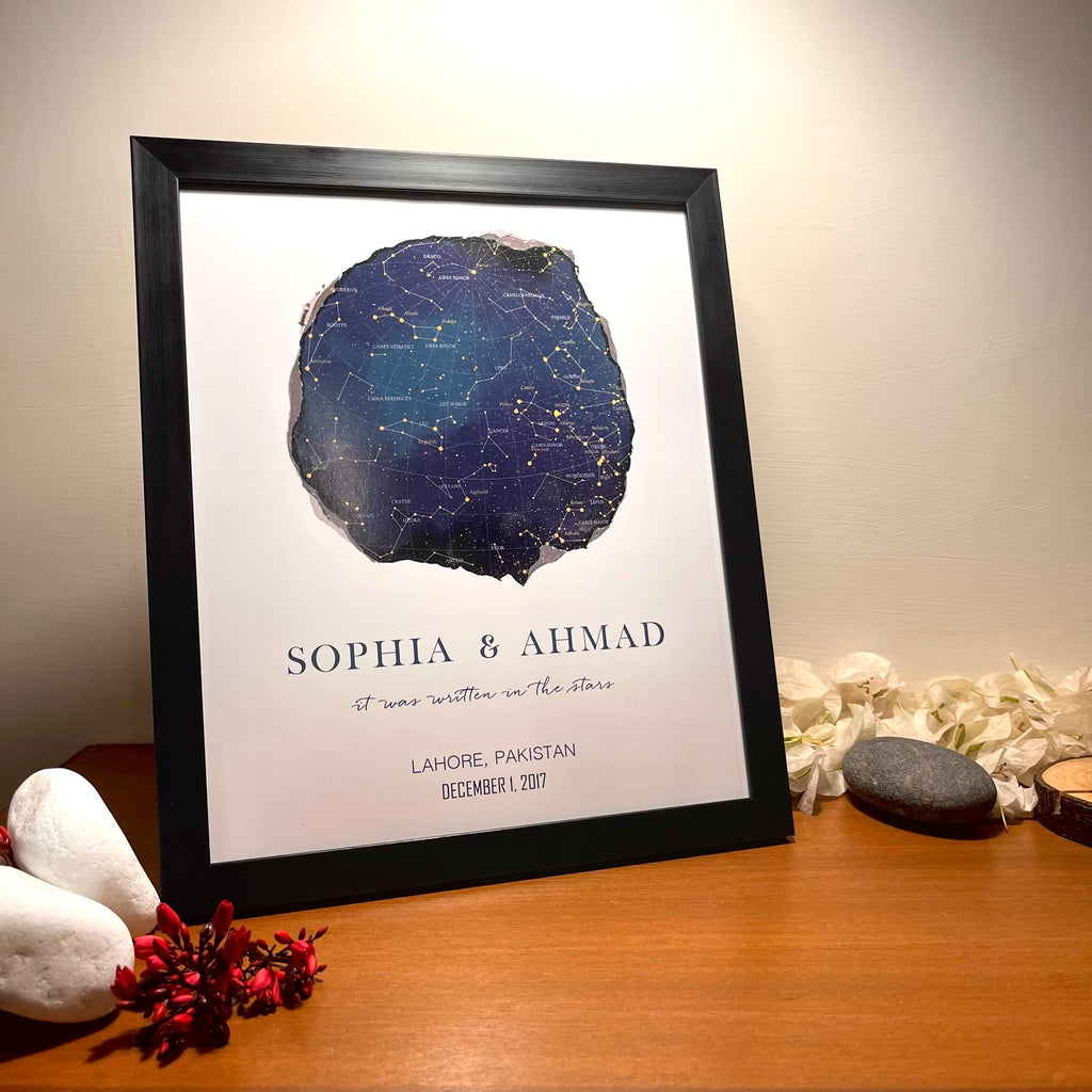 Vanilla Twilight Star Map Frame