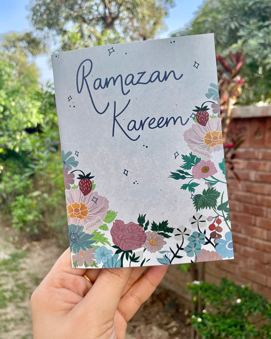 Ramazan Kareem Floral Card