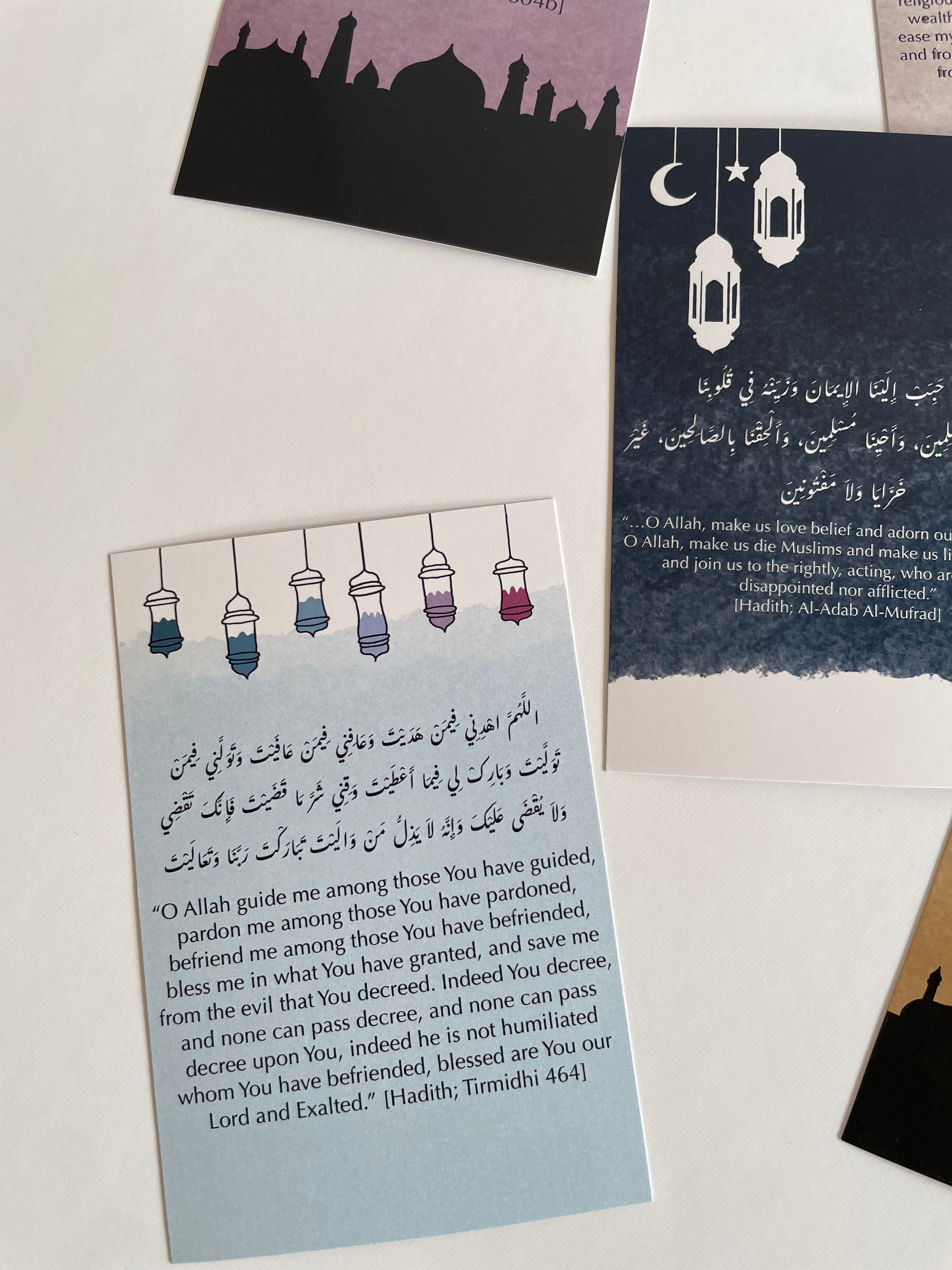 Dua Cards with Wooden Holder