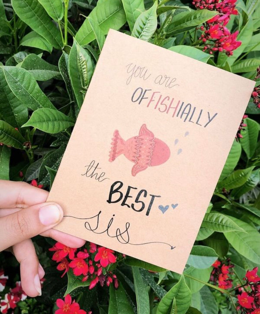“Offishially The Best Sis” Card
