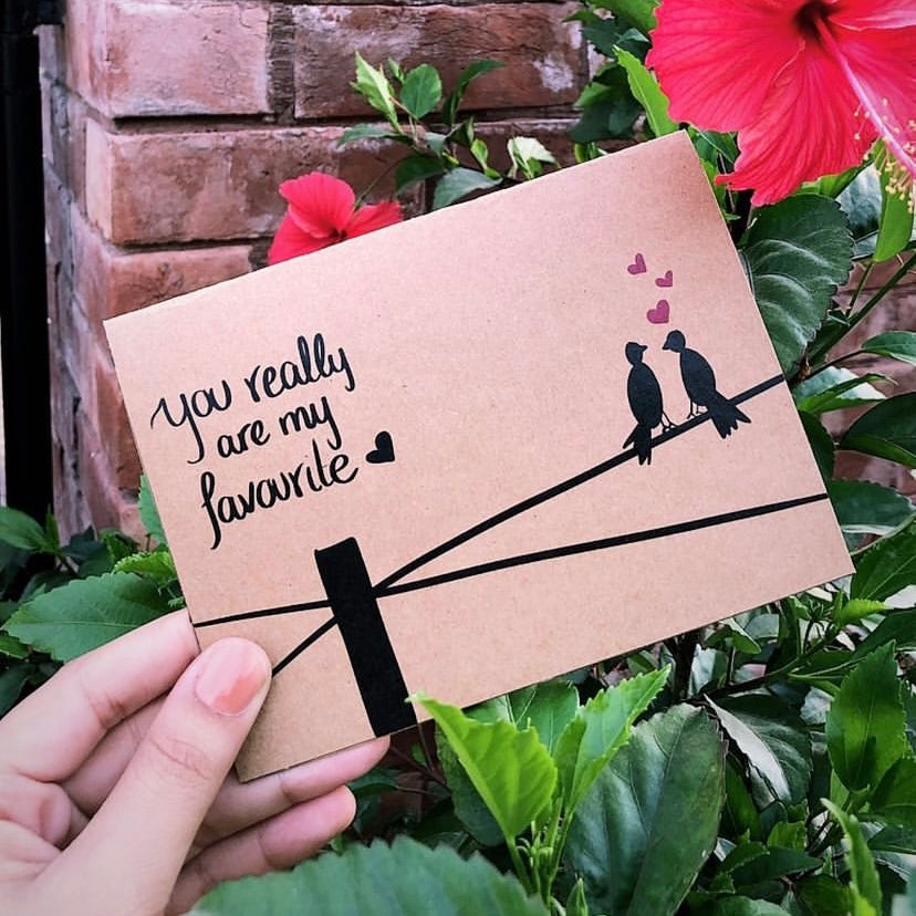 “You really are my favourite 🖤” Card