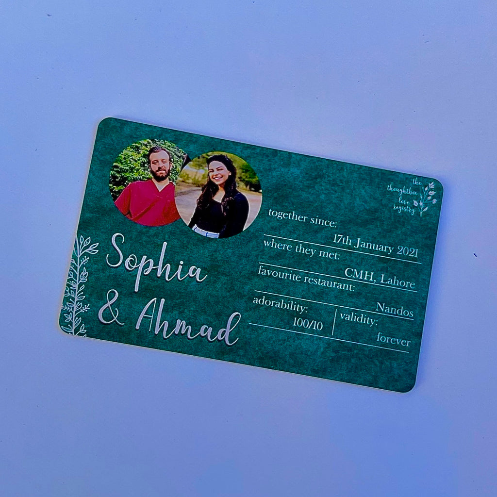 Relationship ID Card (15% OFF)