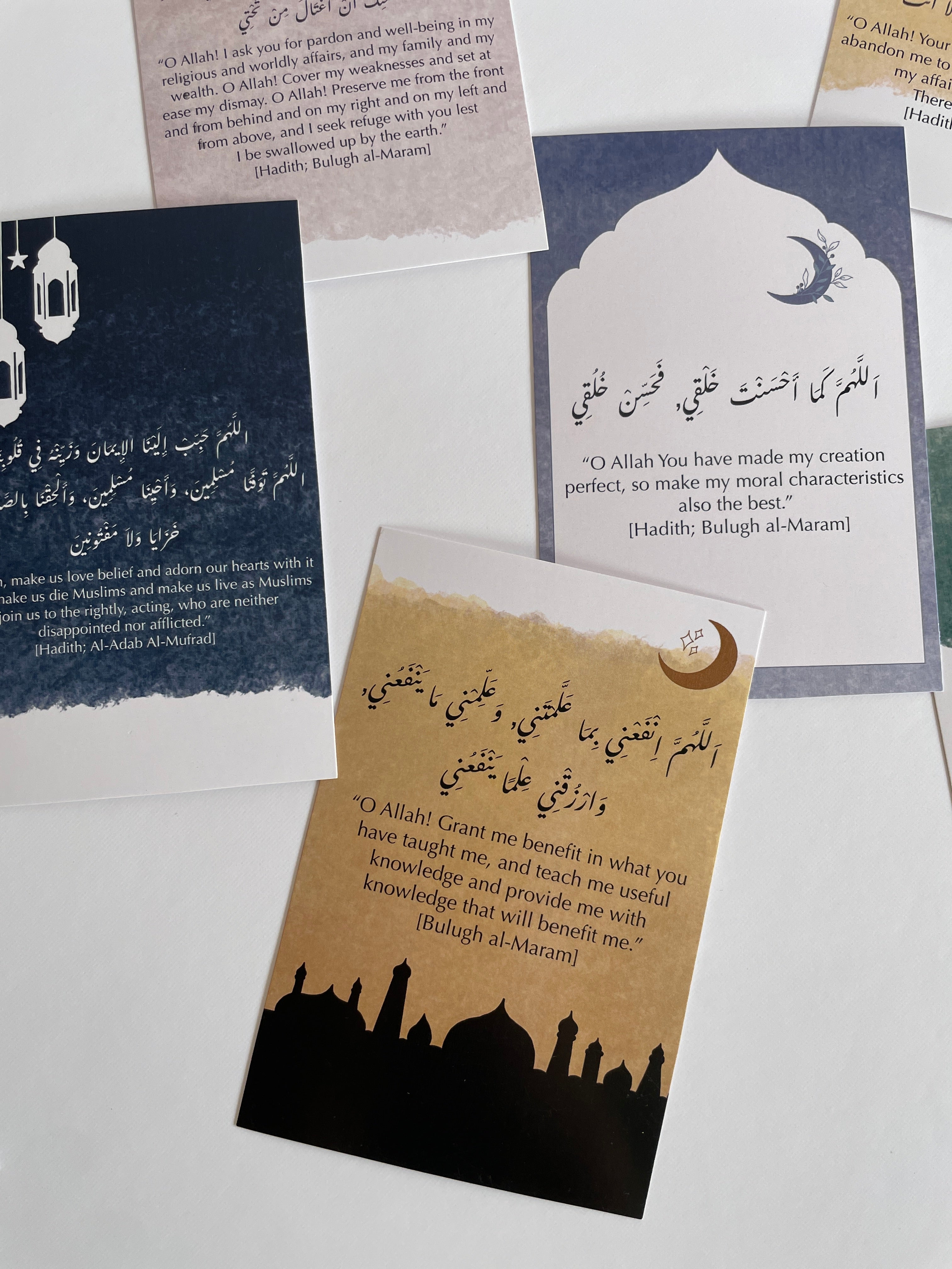Dua Cards with Wooden Holder