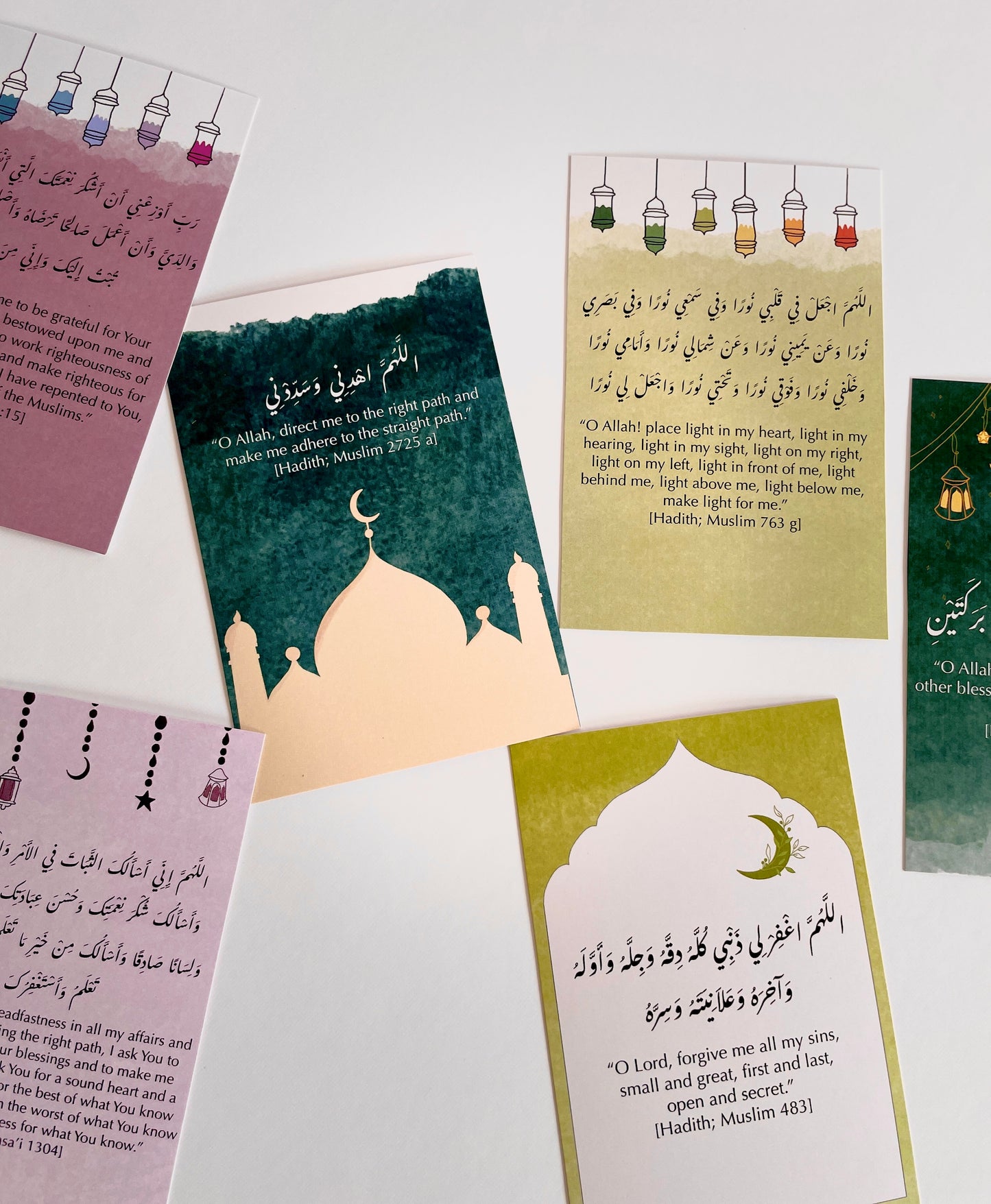 Dua Cards with Wooden Holder